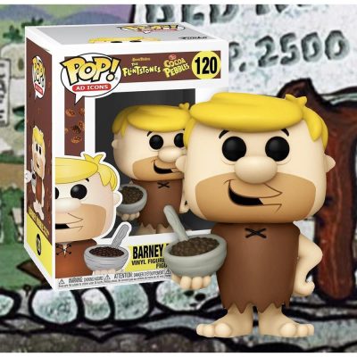 Funko Pop Ad Icons - Barney Rubble 120 (With Cocoa Pebbles)