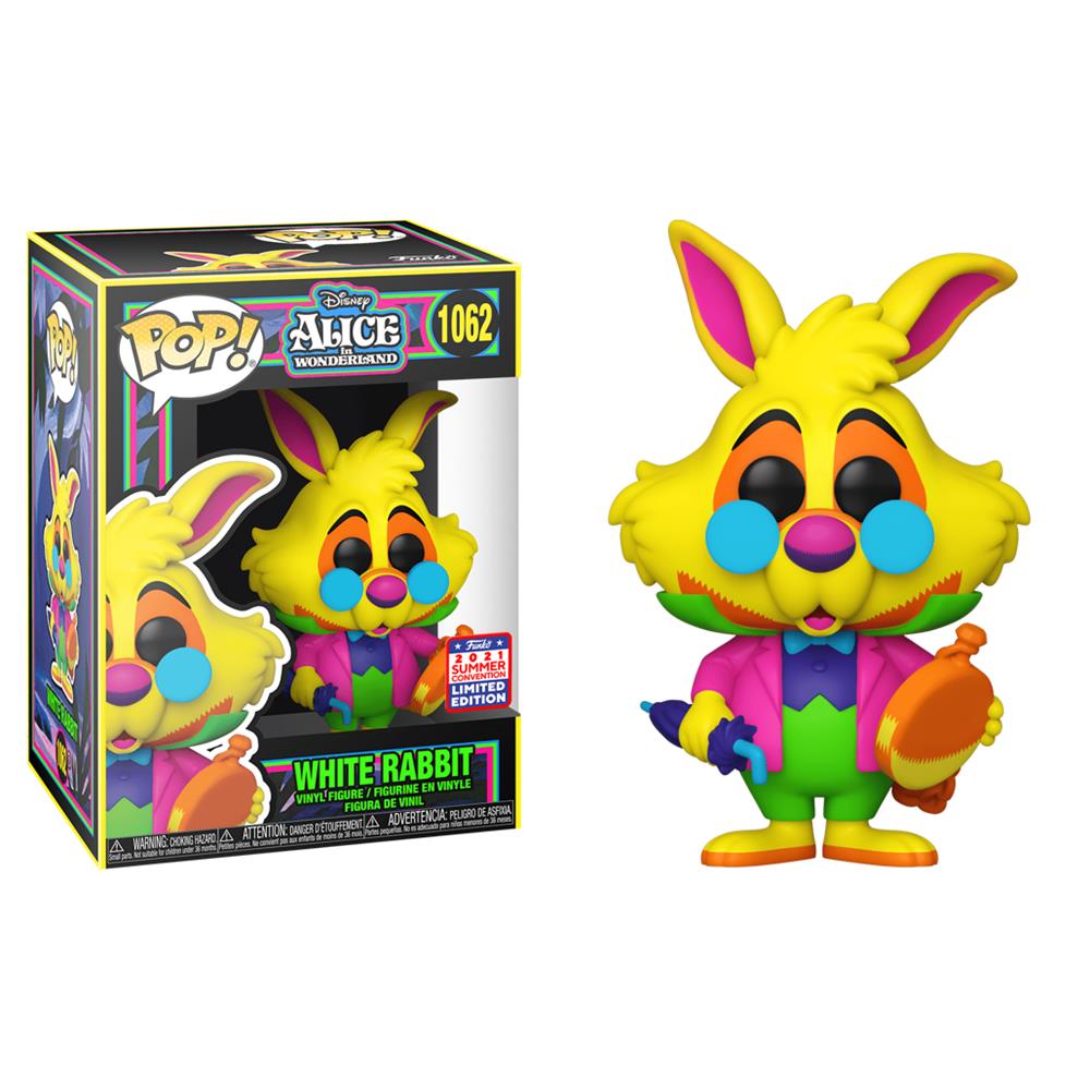 Funko Pop Disney - Alice In Wonderland White Rabbit 1062 (2021 Summer Convention Limited Edition) (Blacklight)