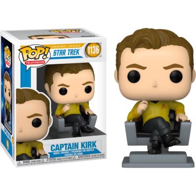 Funko Pop Television - Star Trek The Original Series Captain Kirk 1136 (Na Cadeira)