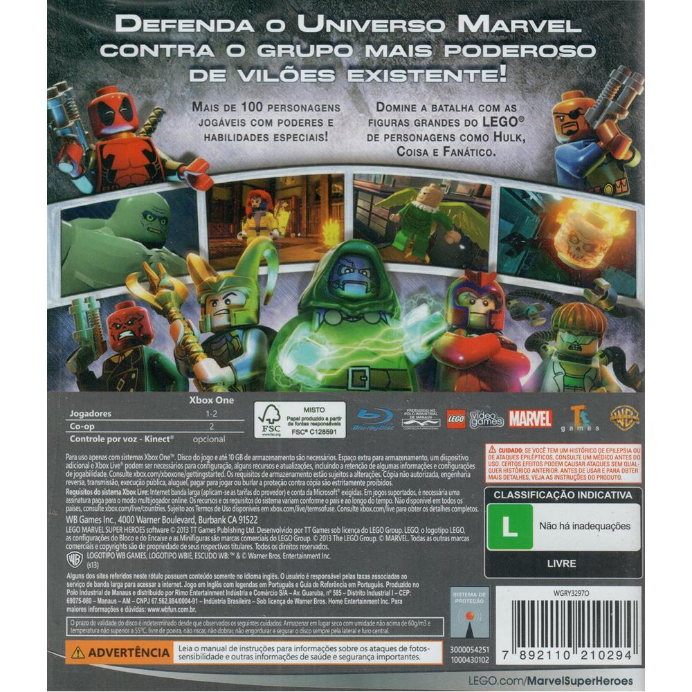 JOGO LEGO SUPER HEROES PARA XBOX 360 - MÍDIA FÍSICA ORIGINAL