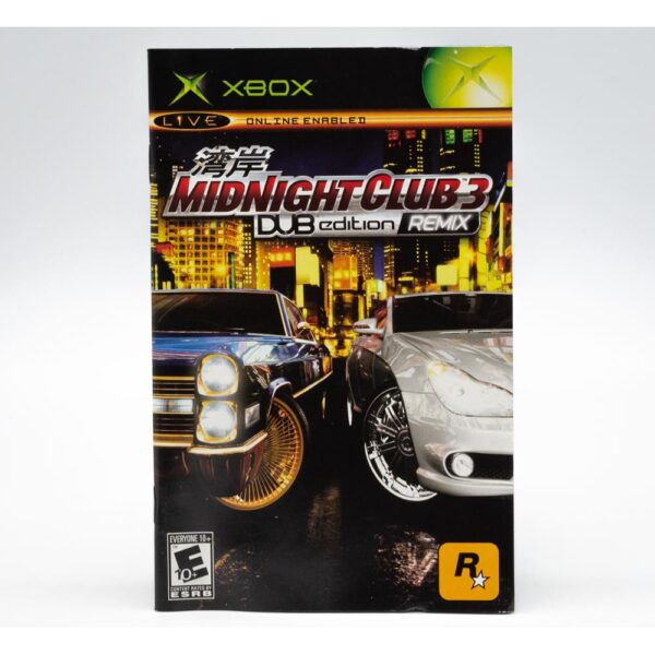 Midnight Club 3 Dub Edition Remix Platinum - Xbox Clássico