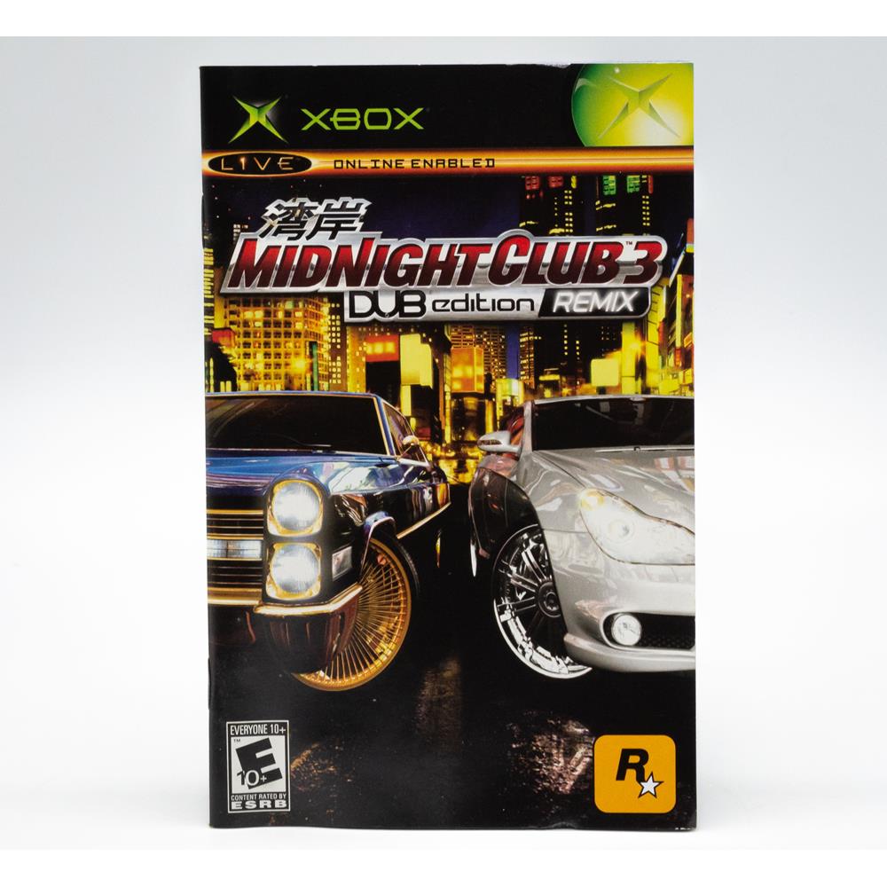 Midnight Club 3 Dub Edition Remix Platinum - Xbox Clássico (Com