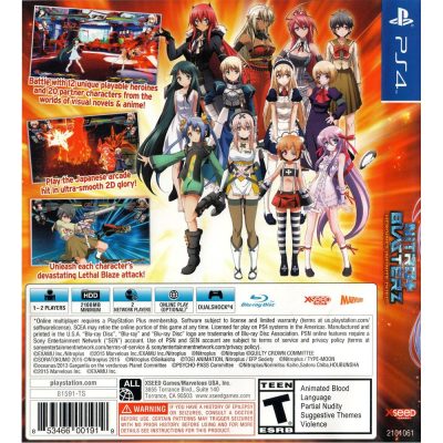 Nitroplus Blasterz Heroines Infinite Duel - Ps4