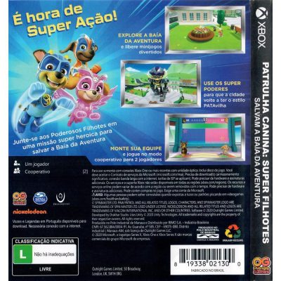 Patrulha Canina: Super Filhotes Salvam A Baía Da Aventura – Xbox One
