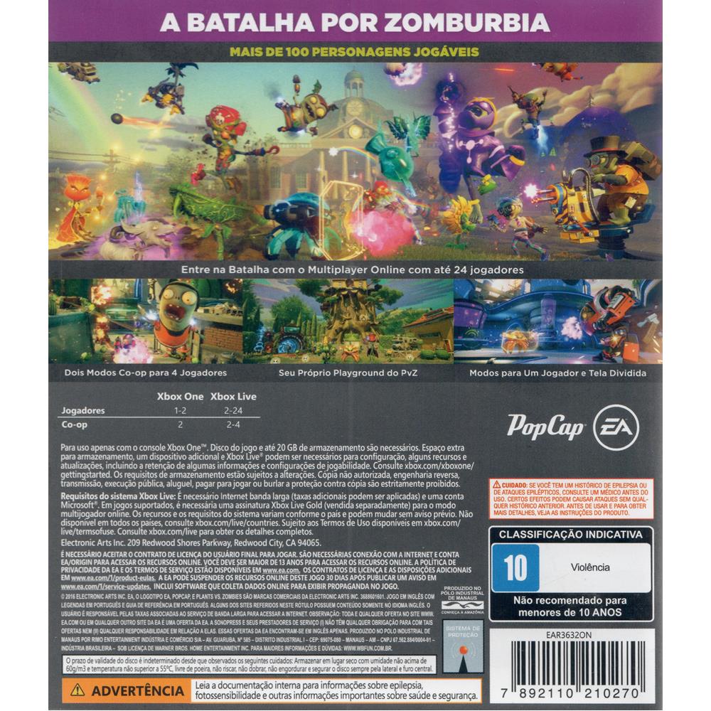 Jogo Plants Vs Zombies GW 2 BR - Ea Games - Jogos de Ação