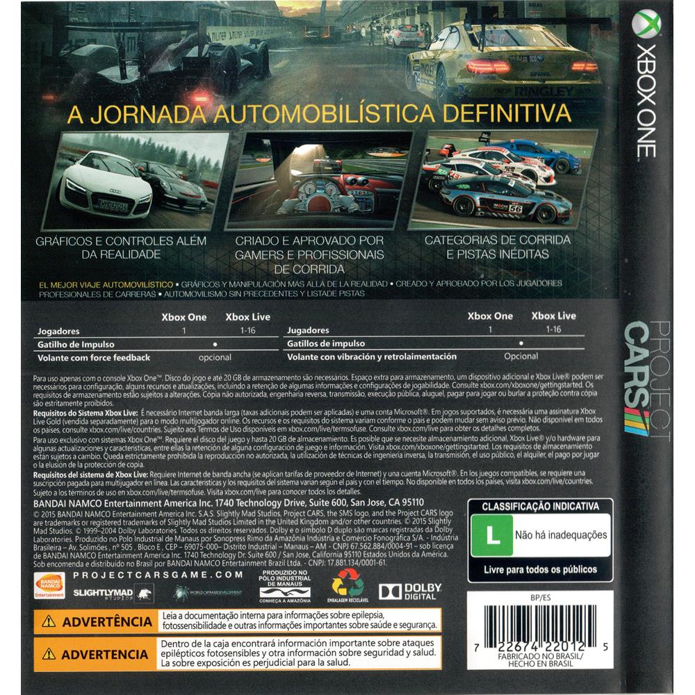 Jogo Project Cars 2 - Xbox One - Jogos Xbox One Curitiba - Brasil Games -  Console PS5 - Jogos para PS4 - Jogos para Xbox One - Jogos par Nintendo  Switch - Cartões PSN - PC Gamer