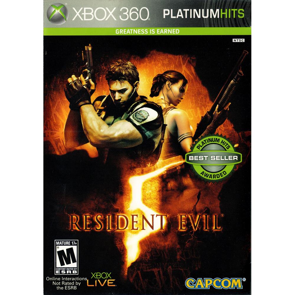 Resident Evil 5 - Xbox 360 (Platinum Hits) (Seminovo) - Arena Games - Loja  Geek