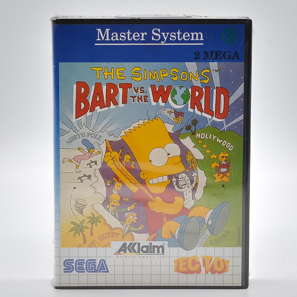 The Simpsons Bart Vs The World - Master System (Lacrado)