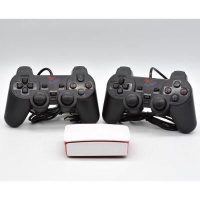 Video Game Multijogos + 2 Controles Com Fio (Rpi4)