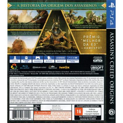 Assassins Creed Origins - Ps4