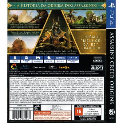 Assassins Creed Origins - Ps4