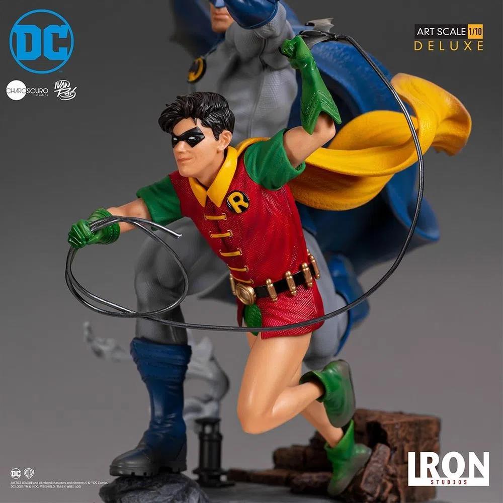 Dc Comics Batman E Robin - Art Scale 1/10 Ivan Reis Iron Studios