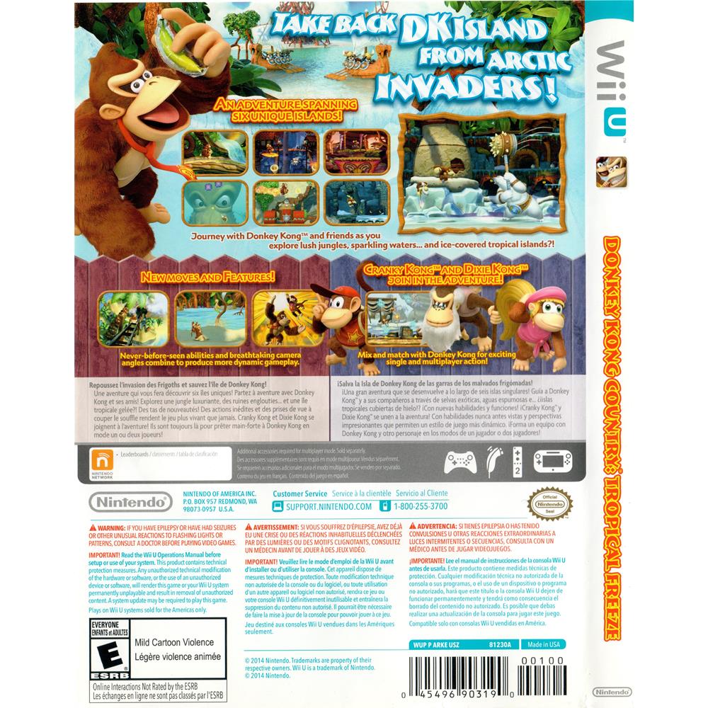 Donkey Kong Country Tropical Freeze - Nintendo Wii U (Com Luva Papelão) #1