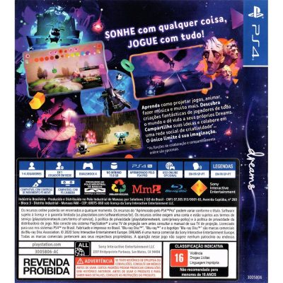 Dreams + 3 Meses Playstation Plus - Ps4