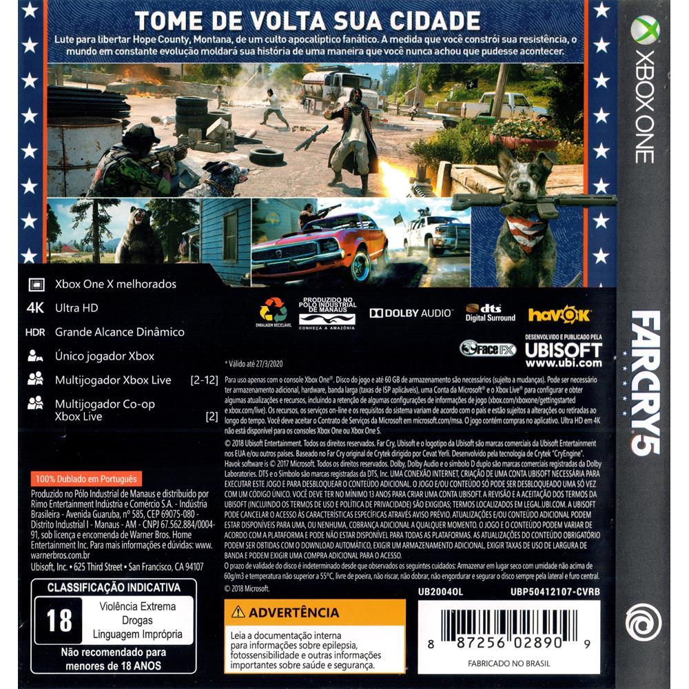 Far Cry 5 - Xbox One (Seminovo) - Arena Games - Loja Geek