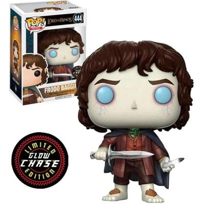 Funko Pop Movies - The Lord Of The Rings Frodo Baggins 444 (Chase) (Glows In The Dark)