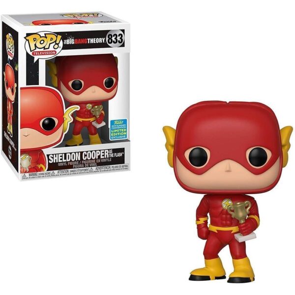 Funko Pop Television - The Big Bang Theory Sheldon Cooper As The Flash 833 (Exclusive 2019 Summer Convention) #1