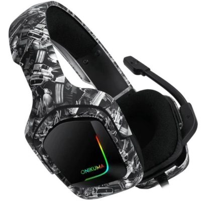 Headset K20 Onikuma (Preto Camuflado)