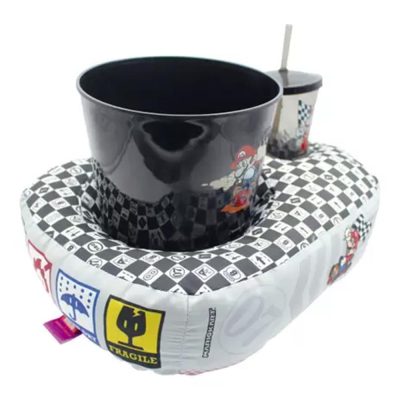 Kit Almofada Pipoca Individual Mario Kart - Fibra Poliéster (Novo)