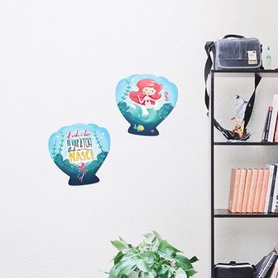 Kit Placa Decorativa (19X19,5) - Sereia