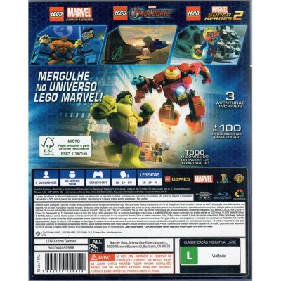 Lego Marvel Collection (Três Jogos) - Ps4