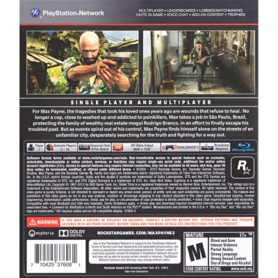 Max Payne 3 - Ps3