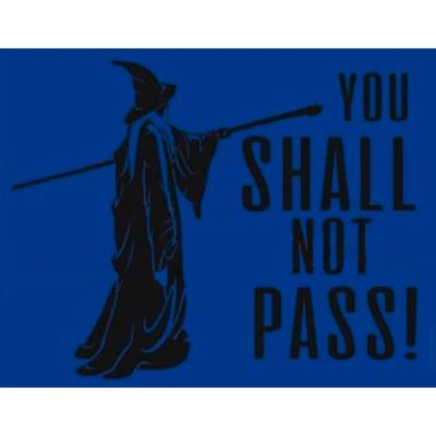 Placa Decorativa (20X26) - You Shall Not Pass!