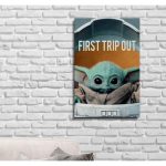 Placa Decorativa (26X20) - Baby Yoda