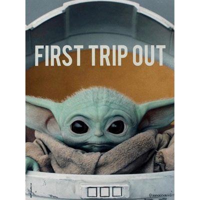 Placa Decorativa (26X20) - Baby Yoda