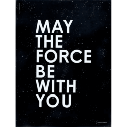 Placa Decorativa (26X20) - May The Force Be With You