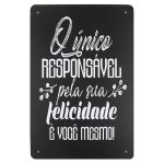 Placa Decorativa (30X20) - Felicidade