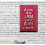Placa Decorativa (30X20) – É Preciso Amar Placa Decorativa (30X20) - É Preciso Amar