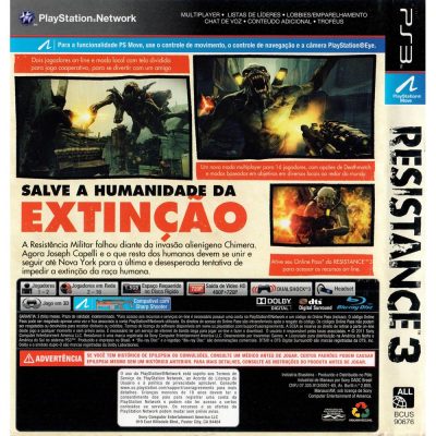 Resistance 3 - Ps3 (Bcus 90676)