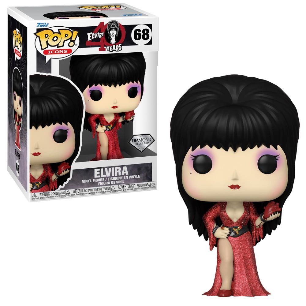Funko Pop Icons - Elvira 68 (Red Dress With Heart) (Diamond) (Novo)