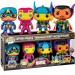 Funko Pop Marvel - Captain America / Iron Man / Thor / Doctor Strange (Blacklight) (4 Pack)