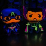 Funko Pop Marvel - Captain America / Iron Man / Thor / Doctor Strange (Blacklight) (4 Pack)