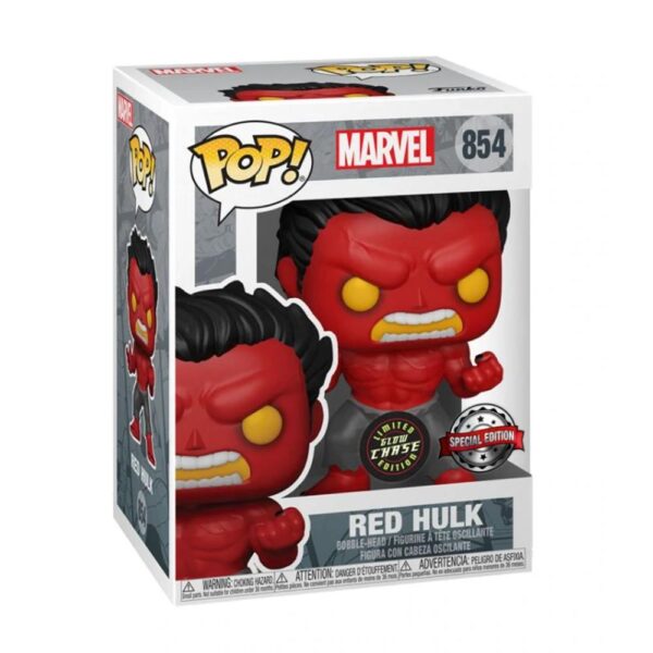 Funko Pop Marvel - Red Hulk 854 (Chase) (Glow) (Special Edition)