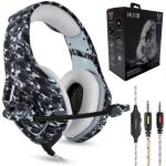 Headset K18 Onikuma (Cinza Camuflado)