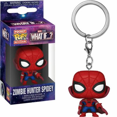 Chaveiro Funko Pocket Pop Keychain - What If...? - Zombie Hunter Spidey