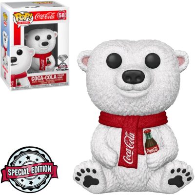 Funko Pop Ad Icons - Coca Cola Polar Bear 58 (Diamond Glitter) (Special Edition) #1