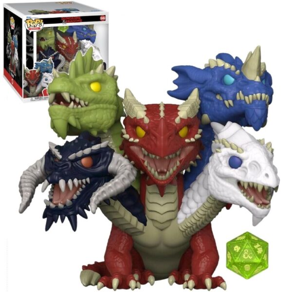 Funko Pop Games - Dungeons E Dragons Tiamat 846 (Com Dado D20) (Sized) (2021 Fall Convention Limited Edition)