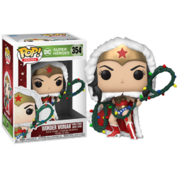 Funko Pop Heroes - Dc Super Heroes Holiday Wonder Woman 354 (With String Light Lasso) #1