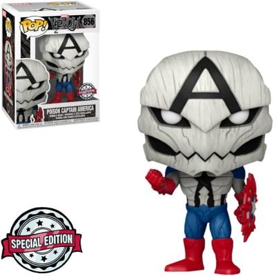 Funko Pop Marvel - Venom Poison Captain America 856 (Special Edition)
