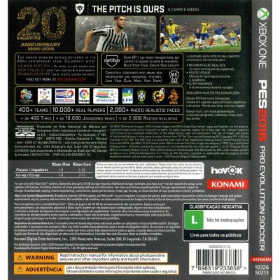Pro Evolution Soccer (Pes) 2016 - Xbox One
