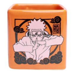 Caneca Quadrada Naruto Jutsu 330Ml