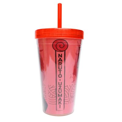 Copo Canudo Naruto Uzumaki 450Ml