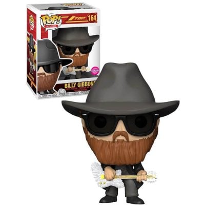 Funko Pop Billy Gibbons 164 (Flocked) (Rocks Zz Top)