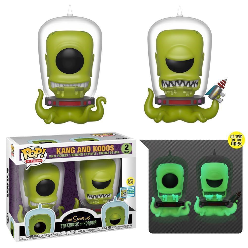 Funko Pop Television - The Simpsons Treehouse Of Horror Kang And Kodos 2 Pack (Glows In The Dark) (2019 Summer Convention) #1