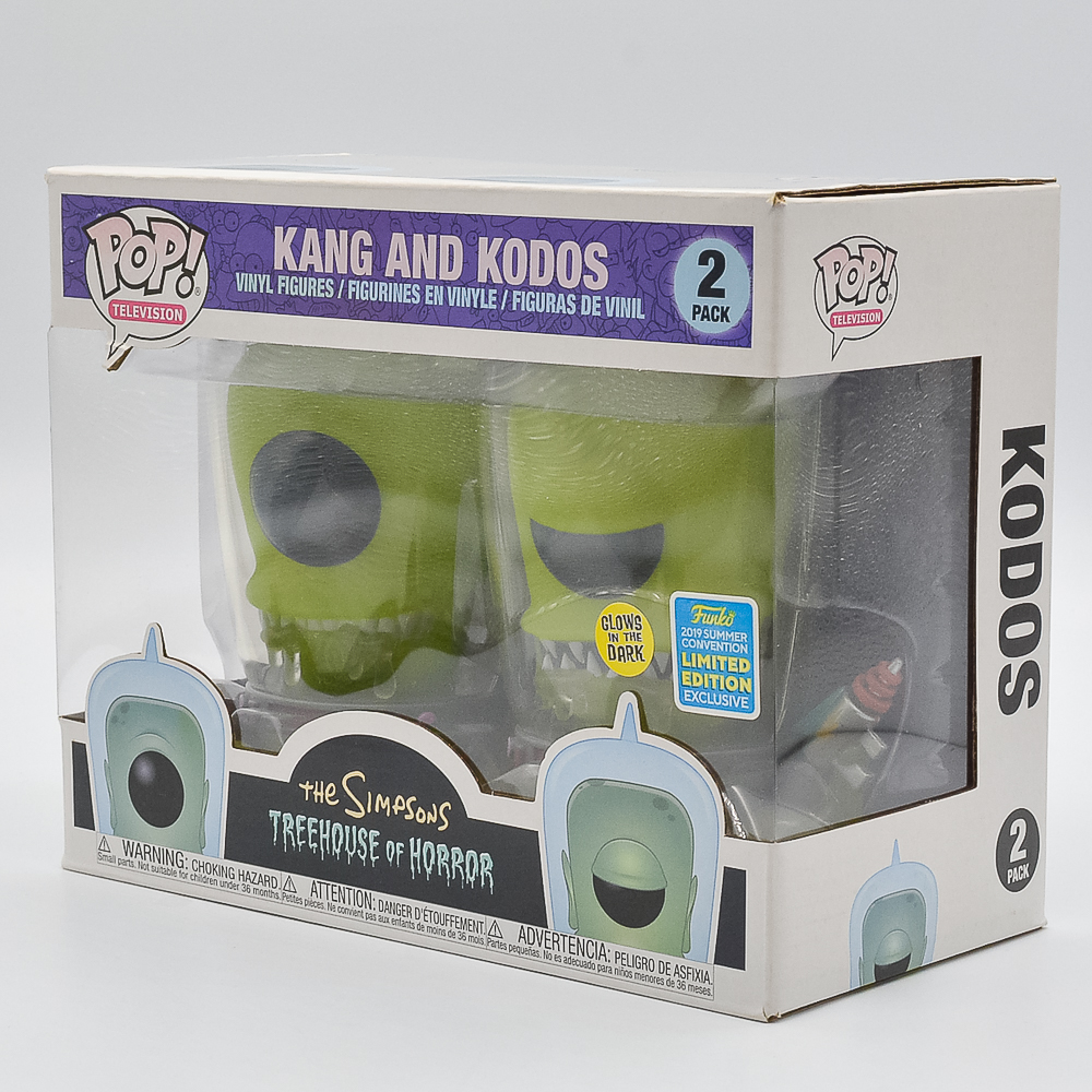 Funko Pop Television - The Simpsons Treehouse Of Horror Kang And Kodos 2 Pack (Glows In The Dark) (2019 Summer Convention) #1