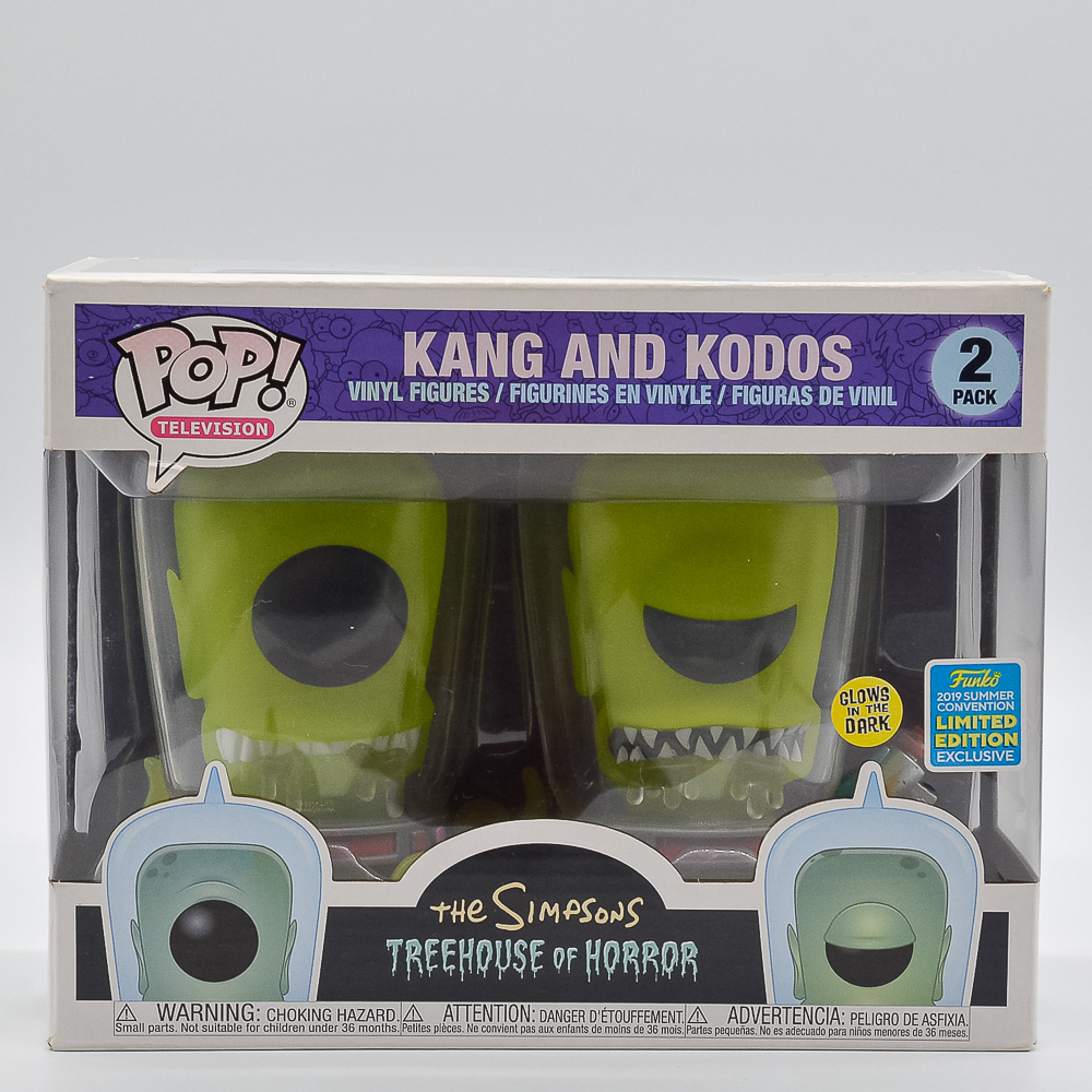 Funko Pop Television - The Simpsons Treehouse Of Horror Kang And Kodos 2 Pack (Glows In The Dark) (2019 Summer Convention) #1